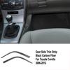Car Inner Gear Shift Box Panel Cover Sticker Trim Carbon Fiber For Toyota Corolla 2006-2012