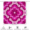 Pink White Geometric Shower Curtain 3D Printed Bathroom Decor Waterproof Fabric Shower Curtains for Home Kitchen Bath Tub Size A