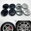 Для Mercedes Benz 4 шт. 75 мм Интегрированные Черные или Серебристые Центральные Колпачки Ступицы Колес Для Mercedes Benz GLC CLA GLA Класса Логотип Звезды