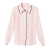 Шифоновая рубашка, женская весенне-осенняя новая модная свободная рубашка больших размеров, тонкие леггинсы в иностранном стиле, рубашка, топ, женская рубашка