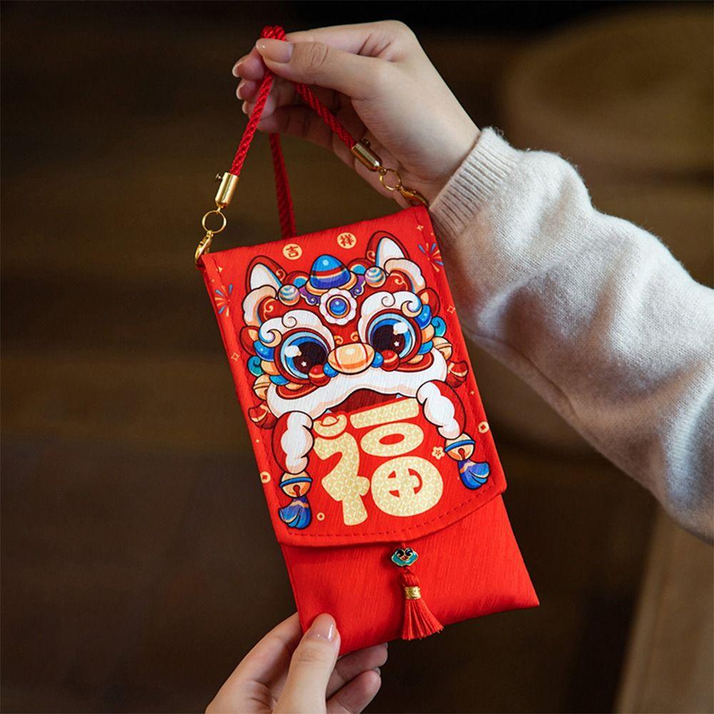 Traditional New Year Lucky Envelopes Chinese Red Packet 2025 Snake Year Red Envelopes Bonus