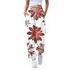 Женские повседневные модные рождественские принтованные повседневные брюки спортивные брюки длинные брюки брюки с эластичной резинкой на талии
