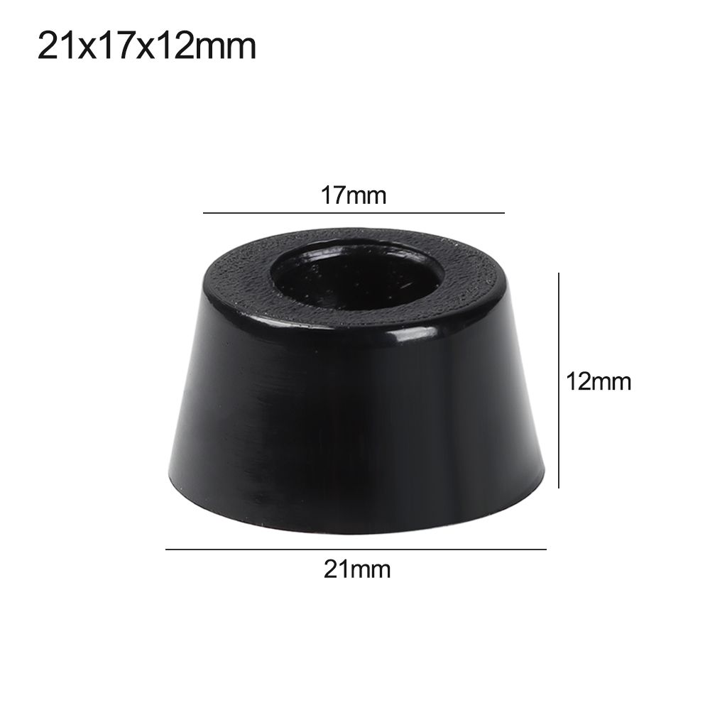 10 шт. Конические мебельные накладки Мебельные детали Аксессуары Шкаф Динамик Черная защитная накладка ПВХ Коврик для ног Защита пола
