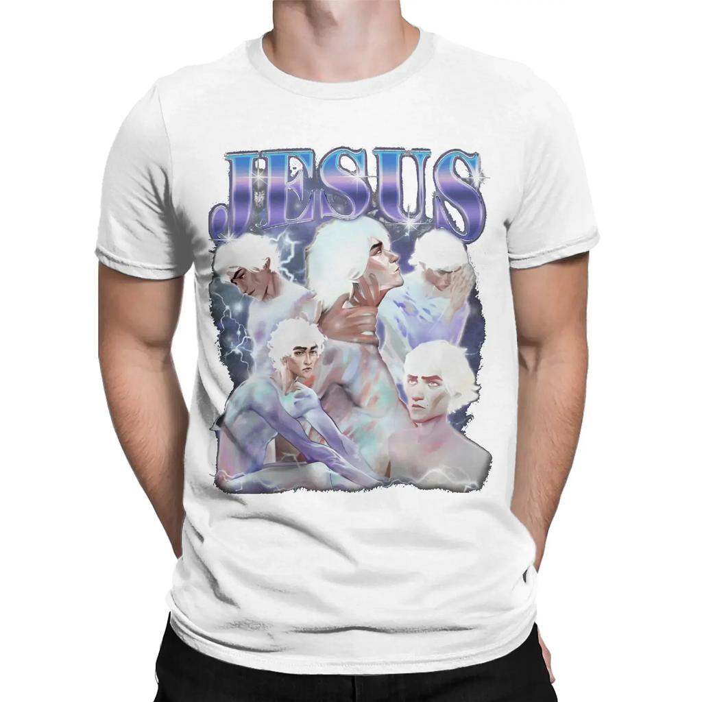 Arcane viktor arcane jesus игра Печатные футболки Мужские Женские Чистый Хлопок Футболка Одежда