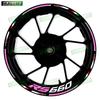For Aprilia RS660 RS 660 reflective motorcycle stickers 17-inch front and rear rims decals fairing accessories decoration