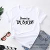 Directed By Tim Burton T-shirt Women Harajuku Summer Letter Print Classic T Shirt Casual Short Sleeve O-neck Women's T-shirt