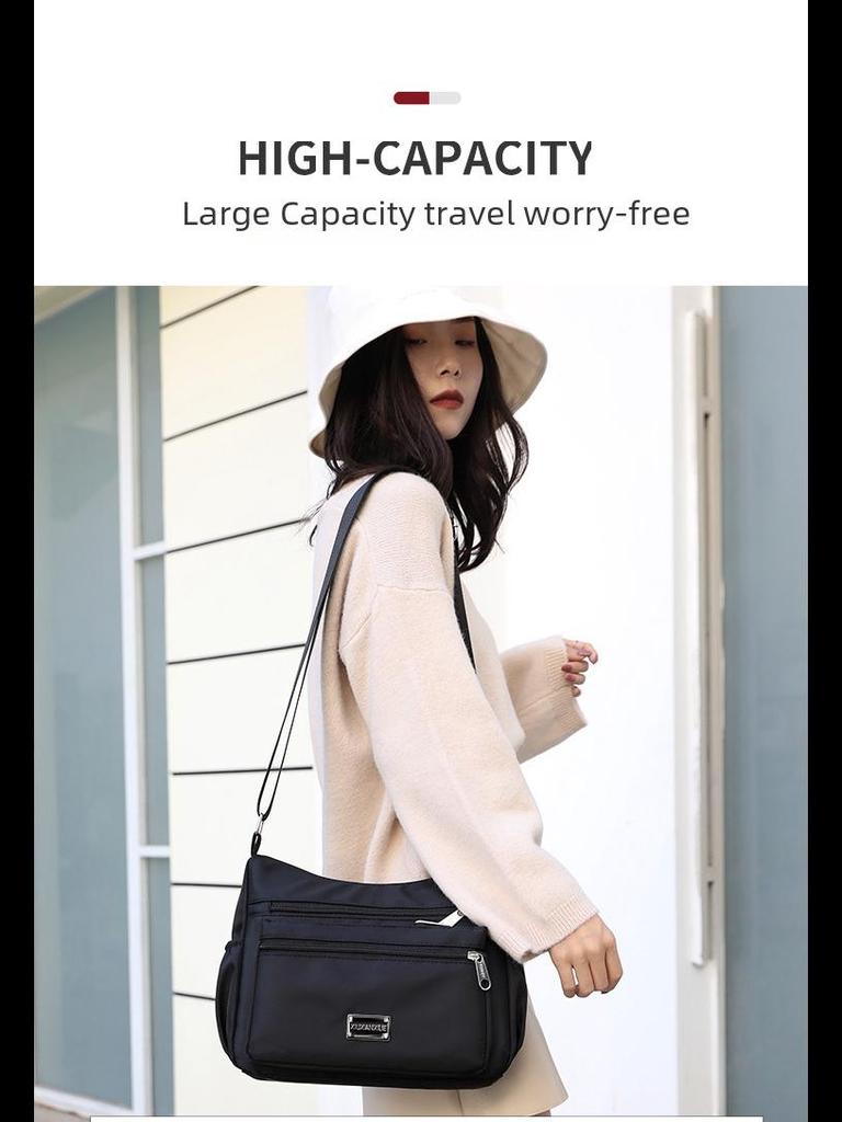 Сумки через плечо и сумки-мессенджеры из ткани Оксфорд 2024 года большой вместимости для женщин среднего и пожилого возраста