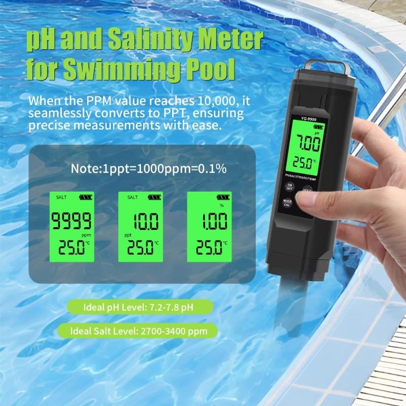 Pen Type Meter Portable Digital TDS Salinity Temp Meter Accuracy Water Quality Tester with Backlit Meter