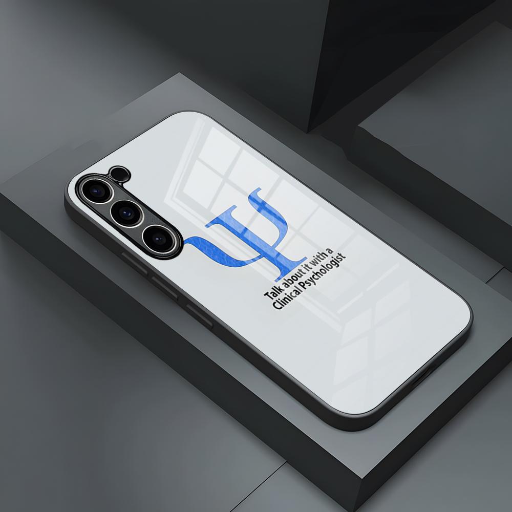 Психолог Профессия Психология Чехол для телефона Для S23 Samsung S24 S25 Ultra S22 S20 Fe S21 A54 A34 A24 A53 A16 A14 Стеклянный чехол