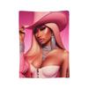 Пледы Nicki Minaj Флисовый Текстиль Декор   Многофункциональные Ультра-Мягкие Пледы для Кровати Автомобиля Одеяло