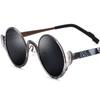 Borregls Print Titanium Sunglasses Women 2026 New High Quality Fashion Round UV400 Polarized Sun Glasses Vintage Shades 185935T