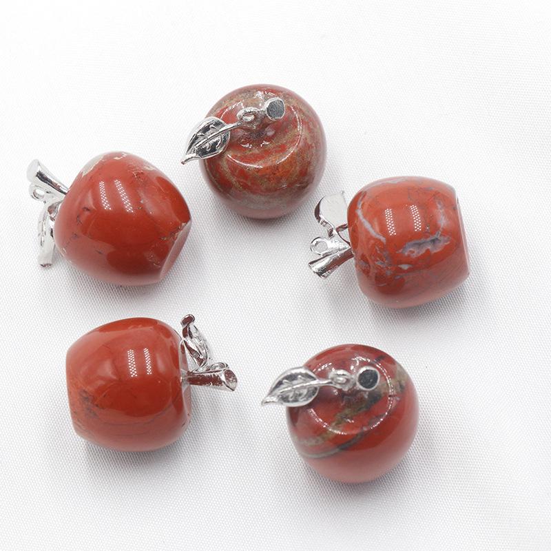 Натуральный Кристалл Агат Полудрагоценный Камень Аметист Подвеска Яблоко Рождественский Подарок