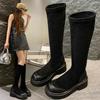 Women's Shoes Women's Boots Chunky Platform Brand Designer Over The Knee High Boots Autumn Winter Elastic Thigh Long Boots