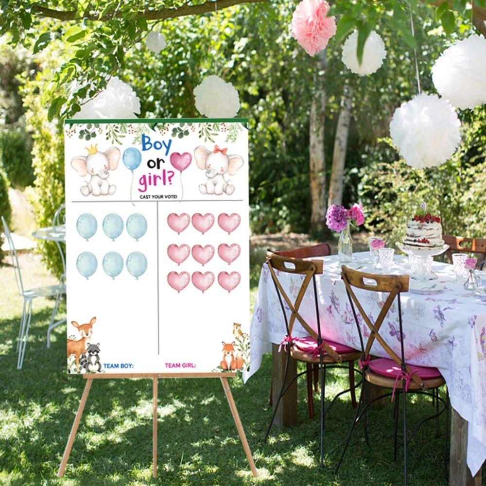 With Stickers Boy or Girl Poster Board Festive He or She Poster Board  Party