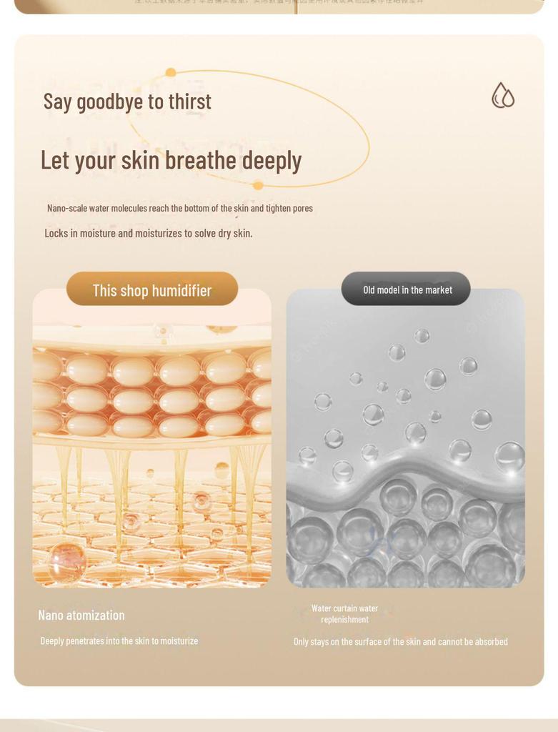 Бесшумный увлажнитель воздуха для спальни: Безопасно для детей и беременных женщин, большой выход пара, небольшая очистительная машина для кондиционируемых помещений