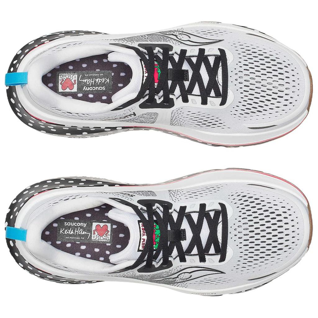SAUCONY Keith Haring X Guide 18 NYC Динамичные Удобные Кроссовки для Бега Мужские кроссовки Белые S20998-212