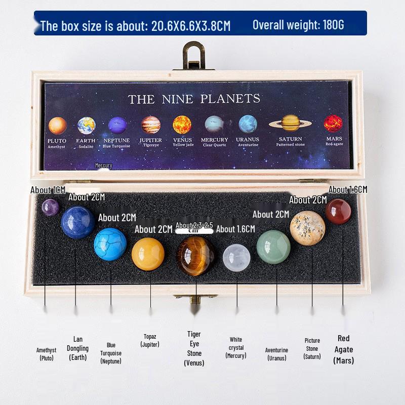 Хрустальный шар Галактика: Модель Солнечной системы с девятью планетами - Образовательный подарок для детей