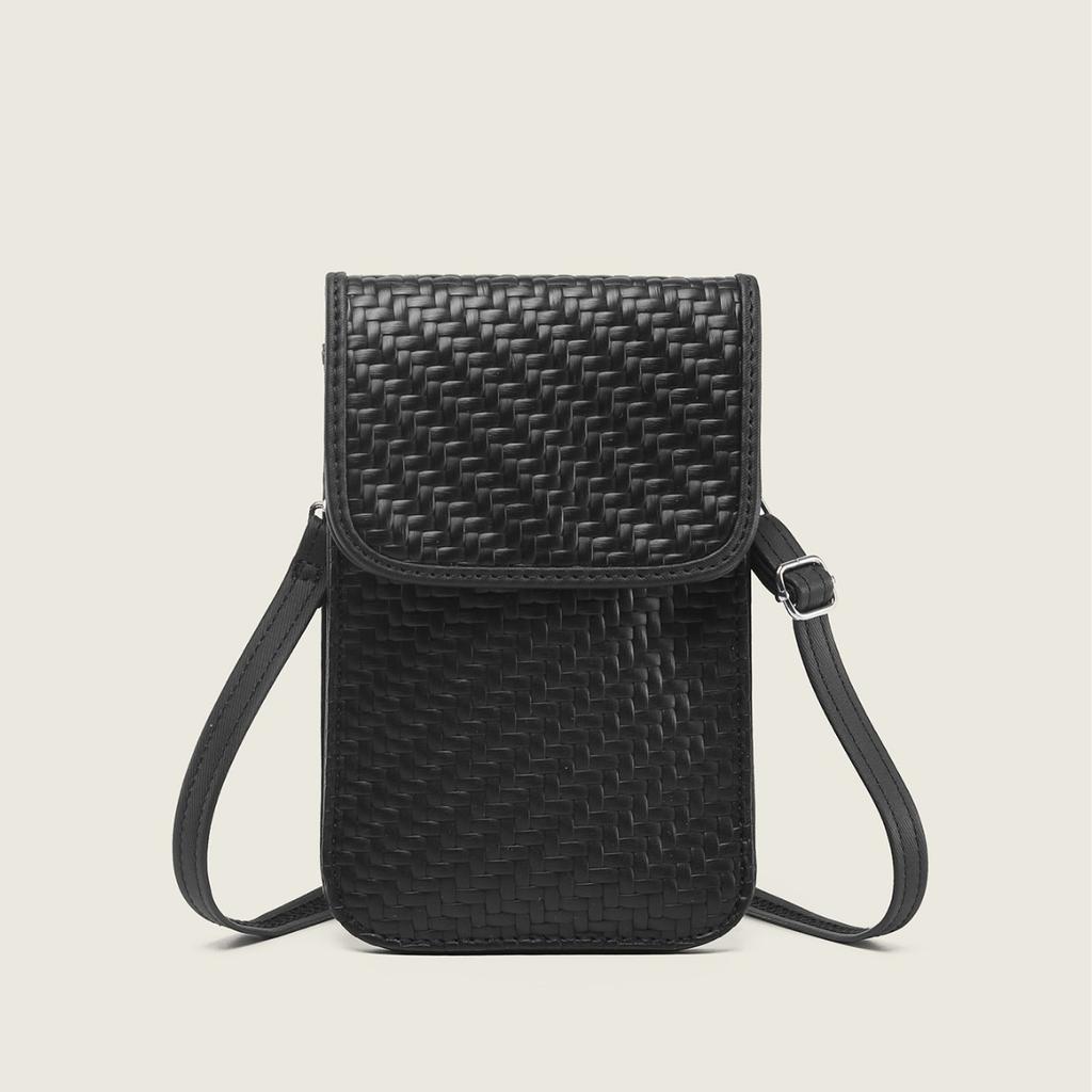 My First Half of My Life, Same Style Bag, Summer Vertical Woven Pattern Mobile Phone Bag, Small Shoulder Messenger Bag