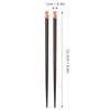 1 Set Wooden Chopsticks Tableware Set with Chopstick Rest Smooth Portable Case for Travel Home Camping Dinner Service