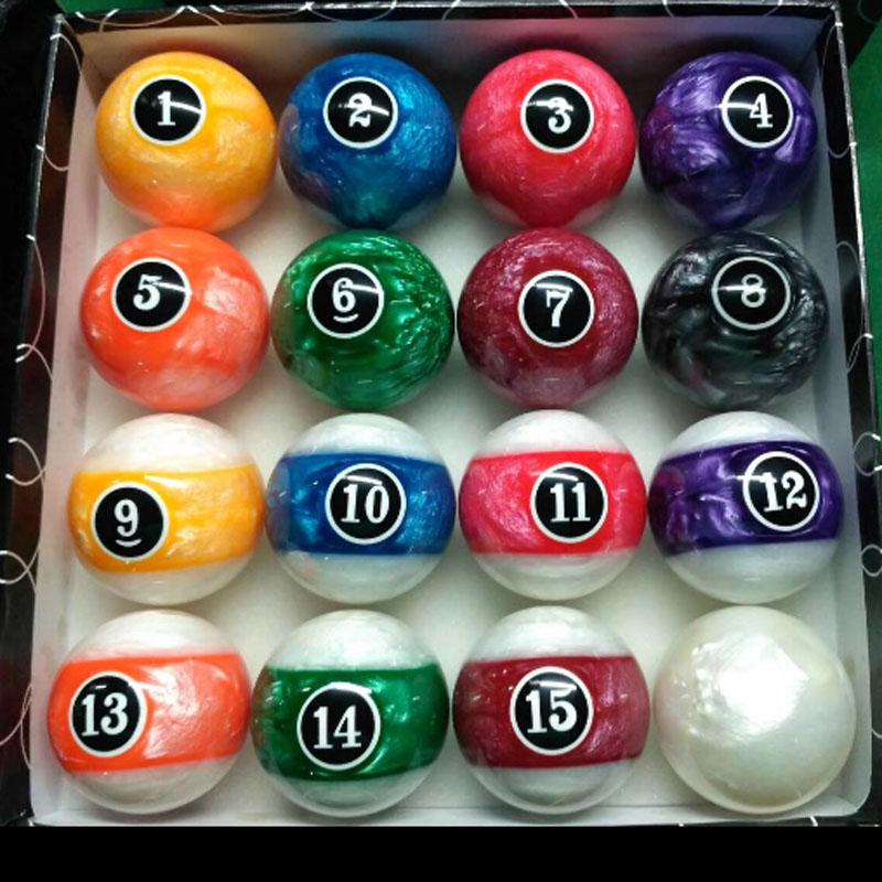 2017 New Design Pool Table Billiard Ball Set 2 1/4' 57.2MM 2.25' 8 Ball Complete Set of Nine Balls Billiard Accessories
