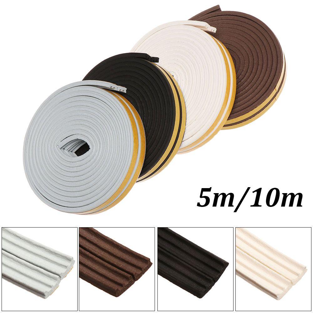 5/10M Звукоизоляционная Резиновая Противоударная Пенопластовая Уплотнительная Лента для Окон и Дверей Уплотнитель от Сквозняков