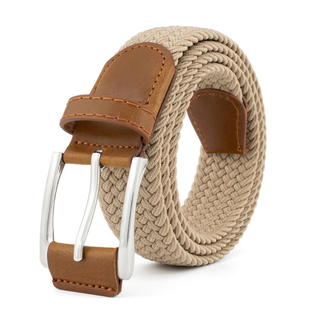 Adjustable Weave Belt Men Waistband Braided Waist Belt Fashion Nylon Woven Belts Male