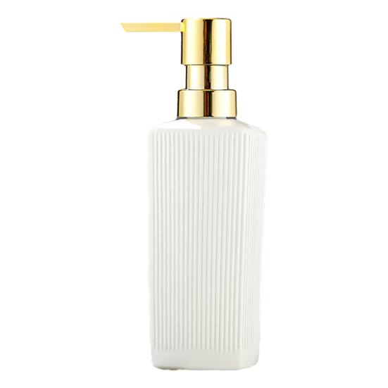 350ML Glass Refillable Soap Dispenser Clear Press Portable Leak Proof Reusable Multifunctional Lotion Shampoo Mouthwash Cosmetic Refillable Bottle