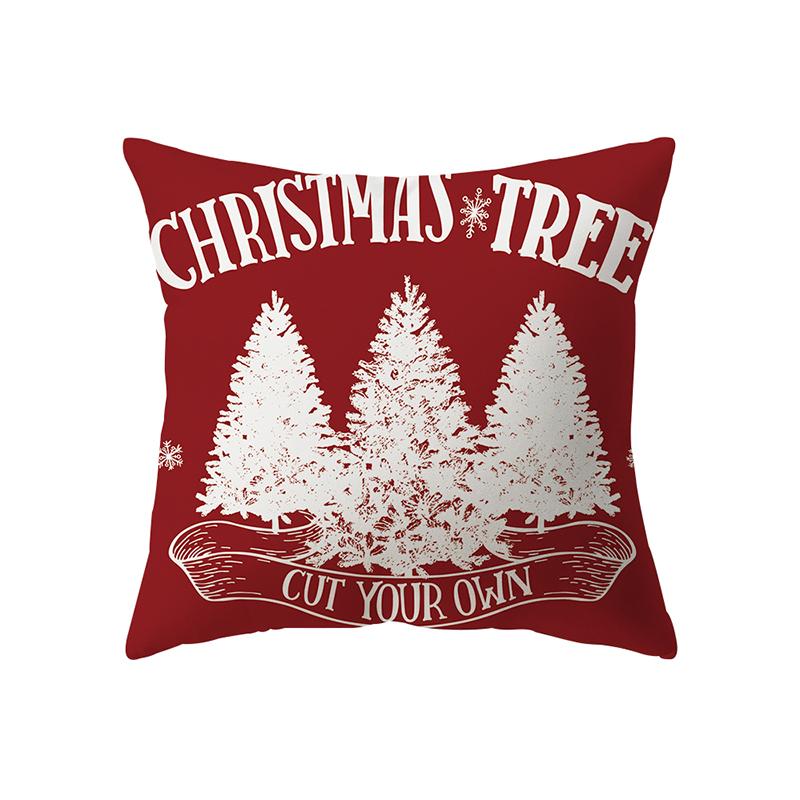 Рождественская елка, Рождественские украшения, наволочка с принтом, домашняя гостиная, украшение для дивана, полиэстеровая подушка, наволочка
