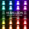 Motorcycle LED Underglow Kit, ICICAR 12 Pcs APP Control RGB Chasing Mode 16 Million Color Dual Remote Music Mode IP68 Waterproof Led Lights,