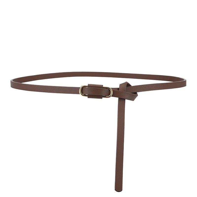 Женские модные ремни толщиной 1 см, тонкие красивые ремни из искусственной кожи, женское платье, пальто, аксессуары для одежды