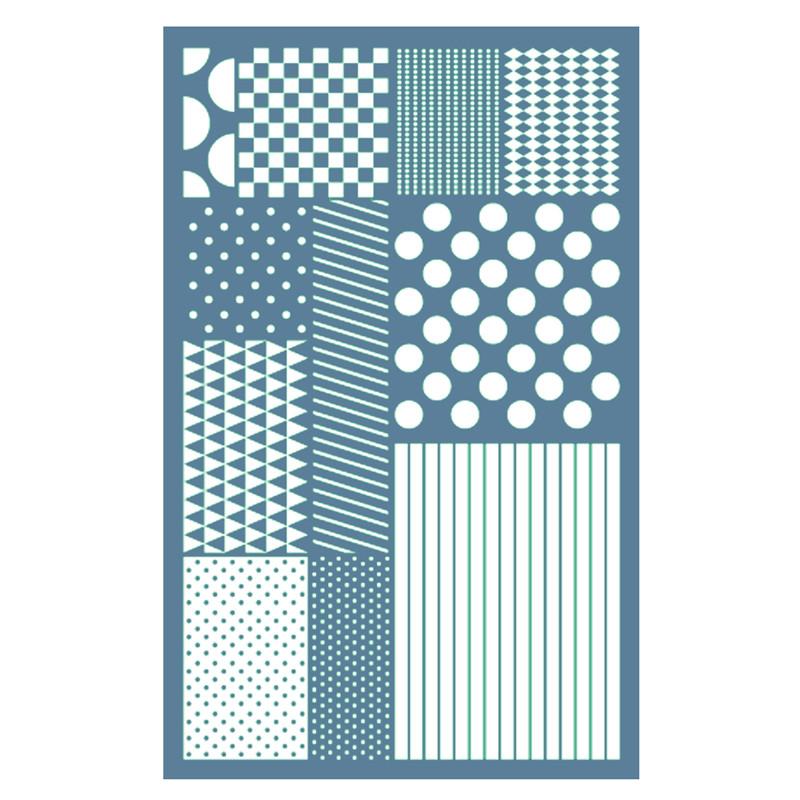 1-3Pcs Silk Screen Stencils for Polymer Clay Reusable Silk Screen Print Kit Mesh Stencil DIY Earring Jewelry Making Pottery Tool