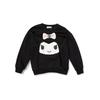 Толстовка sanrio с лентой куроми для девочек, черная