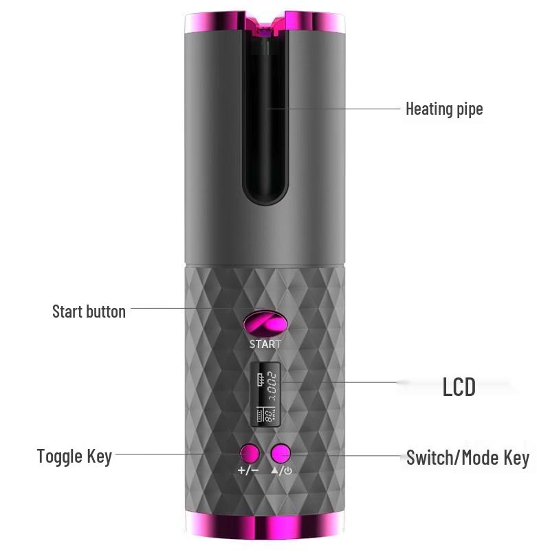 Унисекс Беспроводная Автоматическая Плойка - Без Ожогов, Инструмент для Легкой Укладки