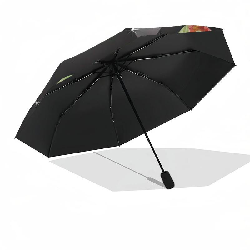 1pc Dachshund Floral Artwork Umbrella with Plastic Handle,Suitable for All Seasons Home Travel Outdoor Umbrellaptys31046