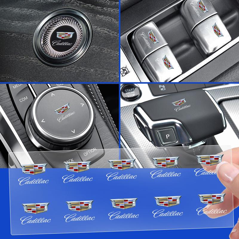 Автомобильные значки Декор салона Авто Наклейки с логотипом для Cadillac CT4 CT5 CT6 XT4 XT5 XT6 CTS ATS SRX XTS STS SLR XLR BLS Deville