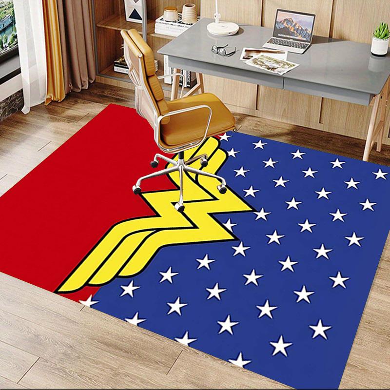 1PC Wonder Woman Extra Large Non-Slip Floor carpet, Office, family, bedroom, Studio - Large Area Rug Indoor Rugs, Vibrant Colors-A223
