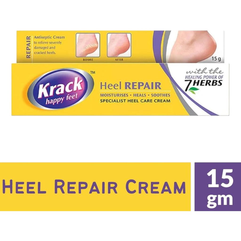 Крем для ухода за пятками Krack 15 г тюбик для потрескавшихся пяток, увлажнение стоп, увлажнение, восстановление, мягкие гладкие стопы, облегчение сухости кожи от Reckitt Benckiser
