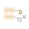 2Pcs Electric Guitar Pickup Set Alnico 5 Clear Sound Single Coil Pickup Set for Jazzmaster