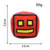 Geometry Dash Cube Plush Toys Small Pillow Stuffed Plushie Doll Square Pendant Game Cute Home Decor Children Birthday Gift