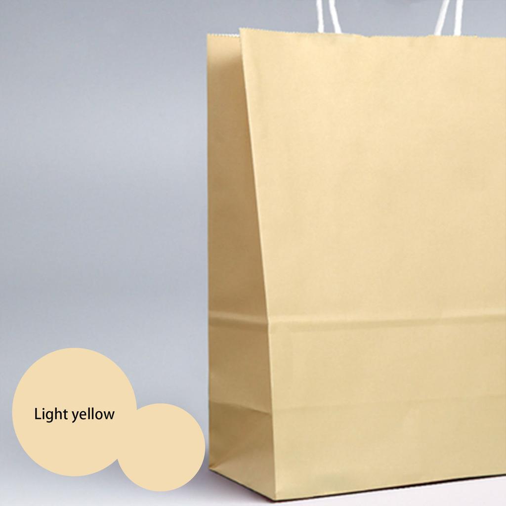 30pcs 18 Colors Optional Solid Color Kraft Paper Bags Can Be Used Multiple Times Shopping Bags, Holiday Gift Packaging Bags