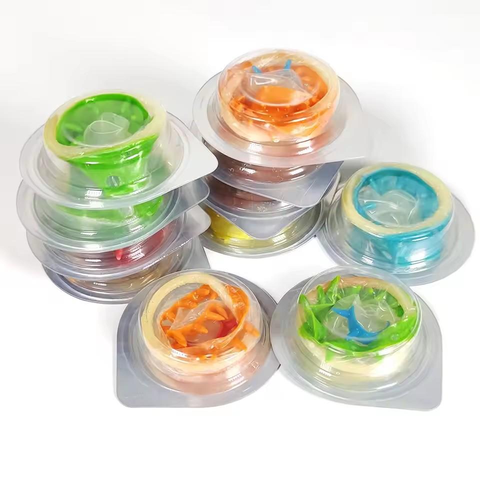 5 шт. Мужские презервативы Взрослые секс-товары Ощущение Женская точка G Вагинальная стимуляция Презервативы Софора Викилистная Шип Рукав для пениса