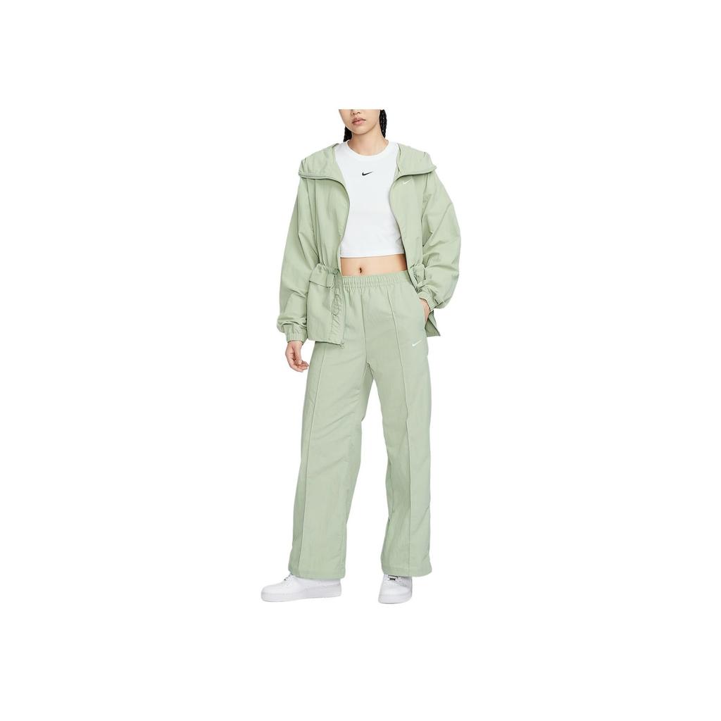 Nike Спортивные однотонные прямые брюки с защитой от солнца, водонепроницаемые, со средней посадкой, легкие, прочные, повседневные брюки для женщин FQ3589-370