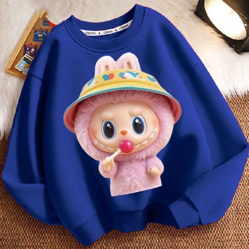 Детские модные и милые толстовки, повседневные толстовки с длинным рукавом для мальчиков и девочек на весну и осень