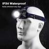 Мощный индукционный светодиодный налобный фонарь L2 LED Zoomable Head Lamp Fishing USB перезаряжаемый налобный фонарь 18650 Battery Hunting Front Light