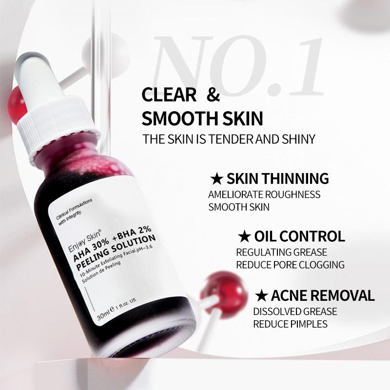 Anti-Acne AHA BHA Serum with Tranexamic Acid, Brightening Exfoliating Face Treatment for Acne Scars