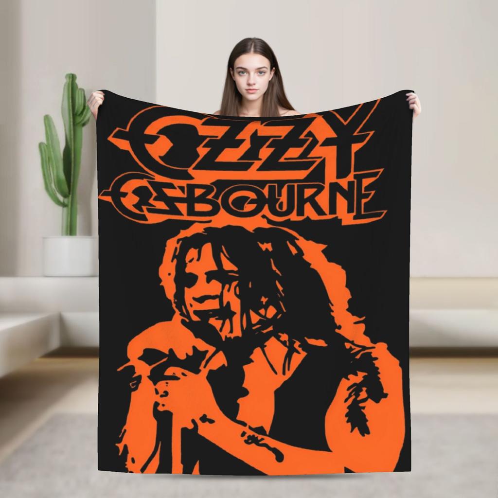 Ozzy Osbourne   Blanket Quality Soft  Bedding Throws Autumn Kids Bedroom Fluffy Bedspread