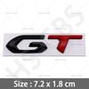 Metal Chrome Logo GT Emblem Car Rear Trunk Badge For Peugeot GT RCZ 307 308 508 3008 5008 4008 2008 107 GT Stickers Accessories R6