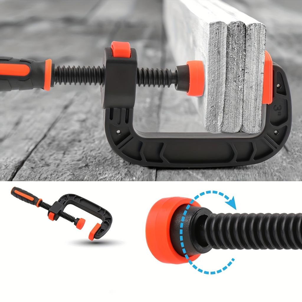 1pcs Angle Clamps Woodworking Spring Clamps, Heavy-Duty Reinforced Nylon Jaw, Manual Pressure Grip Tools for Gluing, Crafting & Wood Clamping