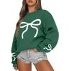 Women  Tops Women's Long Sleeve Sweatshirt Casual Crewneck Loose Fit Pollover Fleece Tops