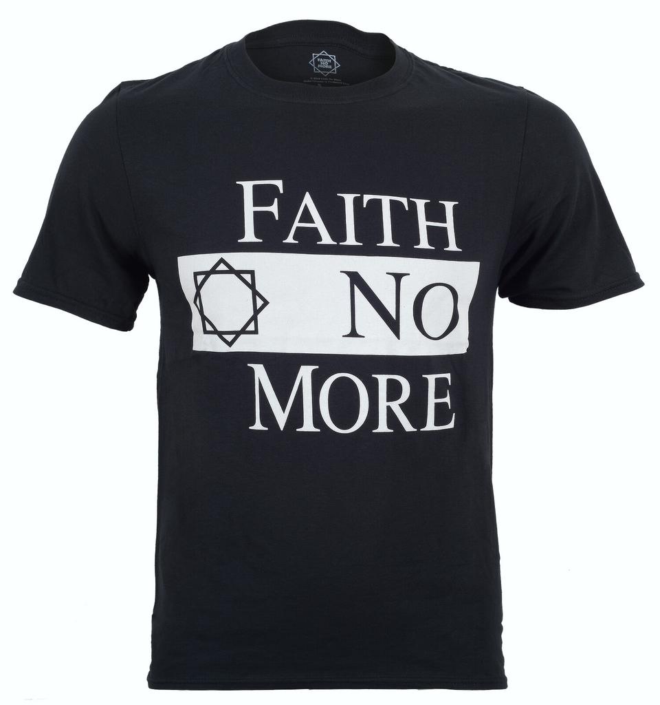 Faith No More Футболка Классический Логотип V.2 ОФИЦИАЛЬНАЯ Черная Новая 02